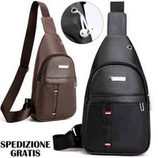 Borsa da Uomo Monospalla in Ecopelle borsello a spalla tracolla Zaino ep2 Borsa da viaggio price