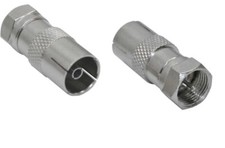ADATTATORE CONNETTORE SAT spina F-Type a presa IEC cavo antenna tv satellite Satellite Cavo price