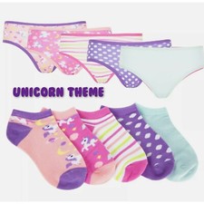 BERRY & WILSON *SET 5 SLIP E CALZE DA GINNASTICA UNICORNO BAMBINA Set Calze Ragazza price
