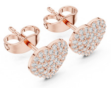 Orecchini a perno di fidanzamento perfetti con diamanti certificati naturali ... Orecchini con diamanti price