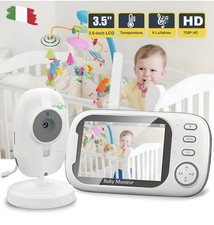 Baby Monitor Video Audio HD Visione Notturna Monitoraggio Temperatura Bambini IT Baby monitor price
