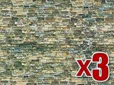 3x Natural Stone Wall Cardboard - Vollmer 47362 - N decor - Natural Stone Decorazioni da Parete price