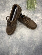 Scarpe da barca Yachtsman in pelle marrone da uomo ponte vela eleganti casual stringate UK 9 Scarpe Boat Uomo price
