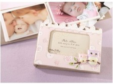 Album portafoto Lillian Rose bambina gufo rosa 4"x6" 7x5x1,75" 24PH210-OP Foto Frame-Album Bebè price
