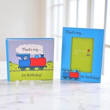 Cornice portafoto e album primo compleanno che non è il mio treno set regalo bambino nuovo Foto Frame-Album Bebè price