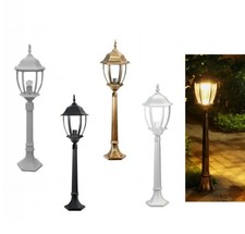 Lampione da Terra Attacco E27 Palo da Giardino 87CM Lanterna Vetro Esterno IP55 Decorativo Lantern price