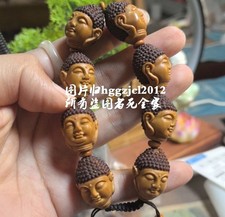 Bracciale perle Buddha Sakyamuni intagliate noce oliva catena mano preghiera zen Shahmeran Bracciale price