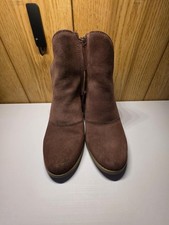 Stivaletti stivaletti donna NUOVI TOMS Sutton taglia 8 scamosciati prugna tacca a V cerniera Wedge Heels price