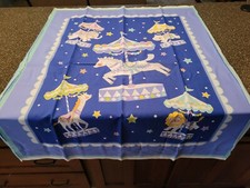 Pannello Giostra Circo 35" x 42" Senza Marca Culla Top Animali Blu Crib Bebè price