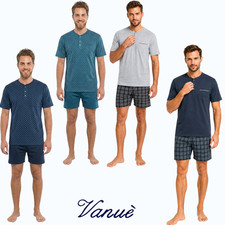 Pigiama uomo in cotone estivo manica corta pantalone corto pantaloncino Vaunè Pigiami uomo price