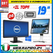 PC MONITOR SCHERMO LCD 19" 1366 X 768 16:9 4:3 VGA DVI DISPLAY DESKTOP BUONO 21 Monitor price