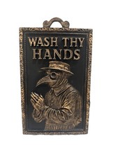 Plague Doctor 9” X 6” Lavarsi le Mani Decorazione Bagno Wall Art Targa da Appendere Pestemal price