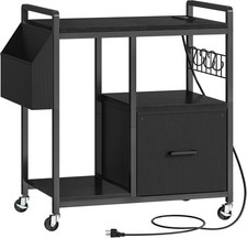 Supporto stampante con stazione di ricarica supporto trituratore stampante con ruote e cassetto portadocumenti Carta Shredder price