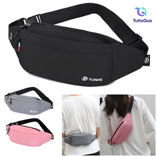 MARSUPIO UOMO DONNA CASUAL MULTIUSO E LEGGERO SPORT ZIP CORSA CINTURA PALESTRA Borsa Cintura Unisex price