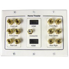 Home Theater 6.1 Surround Sound 6 altoparlanti piastra frontale da parete + 2 porte HDMI 5.1 Casa Theater Sound Sistema price
