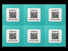 6X Etichette adesive PROFESSIONALI - QR CODE Operatore DRONE d-flight UAS SAPR Drone price