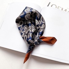 Sciarpa uomo 100% seta paisley fazzoletto quadrato cravatta blu business casual Scarf Uomo price