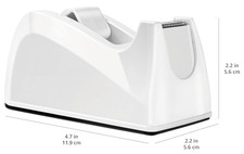 Amazon Basics Dispenser di nastro da scrivania bianco per nucleo da 1 pollice, SOLO DISPENSER, NO NASTRO Tape Dispenser price