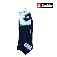 SET DA 3 PAIA DI MINI-CALZE UOMO IN COTONE LOTTO ART. TONI_NE COL. NERO MIS. A S Set Calze Uomo price