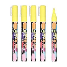 Marcatori a Gesso Liquido 3mm, 5 Pezzi Marcatori per Lavagna Punta Cancellabile, Giallo Chalk price