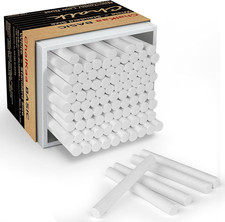 Gesso Bianco Senza Polvere 100PCS, Gessetti da Aula Non Tossici per Insegnanti e Studenti, Chalk price