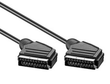 CAVO SCART SCHERMATO MASCHIO 1,5M ALTA QUALITà spina prolunga tv decoder dvd M Scart Cavo price