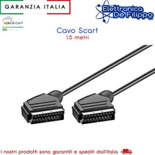 Cavo Scart 21 Poli 1,5 mt Nero Scart Cavo price