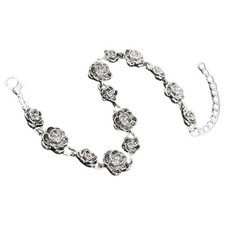Braccialetto con fiori da bambina braccialetto in metallo braccialetto floreale braccialetto Bracciale in argento price