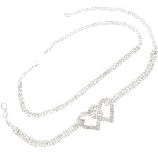 Cavigliera Piede Gioielli Braccialetto Set Bracciali per Donna Ciondolo Cuore Bracciale in argento price