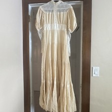 ABITO DA SPOSA GUNNE SAX ANNI 70 ETEREO VINTAGE COTONE PIZZO EDOARDIANO PRATERIA BOHO Wedding Abito price