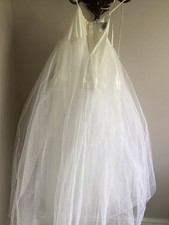 Sottoveste intera vintage anni 80 Laura Ashley in tulle (per abito da sposa Bo Peep") Wedding Abito price