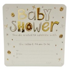 Confezione 10 Fogli Invito Baby Shower Lusso Lenzuolo bebè price