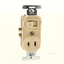 Ace Ivory Combinazione NON MESSA A TERRA 15A Presa 10/15A Interruttore Luce 31136 Piccoli elettrodomestici da cucina outlet ed esposizione price
