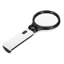 Lente di ingrandimento da 9,7 pollici con luce, 10 x lente di ingrandimento portatile, nero Magnifying Glass price