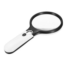 Lente di ingrandimento da 8,3 pollici con luce, 10 x lente di ingrandimento portatile, nero Magnifying Glass price