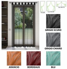 Tenda arredo velata con passanti per finestra e porta finestra 3 misure mod.BONN Tenda velata price