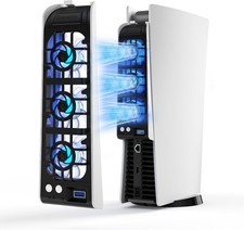 Ventola di Raffreddamento LED per PS5 Silenzioso Raffreddatore 3 Ventole con Velocità Auto con Porta USB 3.0 Fans price