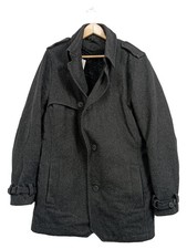 Cappotto di Lana Uomo Grigio Classico Trench (IT 56, EU 52, INT XL) Trench Cappotto Uomo price