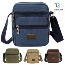 Borsa Borsello Uomo Messenger Tracolla Lavoro Grande Viaggio Passeggiata Tasche Borsa Messenger Unisex price