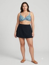 Gonna da bagno Lands' End nera 16 costumi da bagno modesti minimalista Gorpcore sporty skort Modest Swimwear price