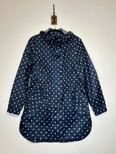 Impermeabile Joules Right As Rain Navy a pois impermeabile impacchettabile UK 10 Festival Raincoat Donna price
