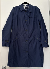 Trench impermeabile Lands End donna grande 14-16 blu con cintura per tutte le stagioni Raincoat Donna price