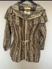 PARKA GIACCA/CAPPOTTO ANTIPIOGGIA DENIM & CO TASCA STAMPA SERPENTE OVERSIZE SMALL Raincoat Donna price
