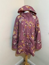 Bonmarche impermeabile floreale donna taglia 14 rosa impermeabile con cappuccio Raincoat Donna price