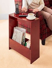 Tavolino Divano Slimline con Vassoio Portaoggetti, Finitura Mogano, Facile Montaggio e di Sofa Side Tavolo price