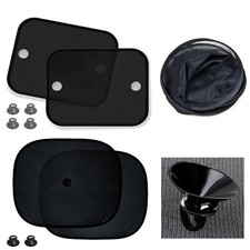 Parasole auto finestrino laterale pieghevole nero tinta unita rete bambino ragazzo ragazza bambini Sunshade Bebè price