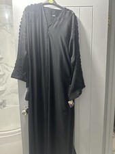 Elegante Abaya nera con strass motivo nero nuova con etichette 54 Abaya price