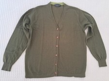 Made in Italy cardigan maglione pura lana merinos verde donna ragazza tg. M Cardigans Ragazzo price