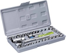 Kit set chiavi a bussola con cricchetto 40 pezzi Bussole Con Valigetta Giravite Valigetta price