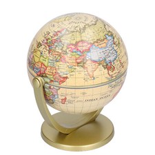 Mini World Map Globe Desktop Rotating Earth Geography Globe English Edition N Map & Globe price